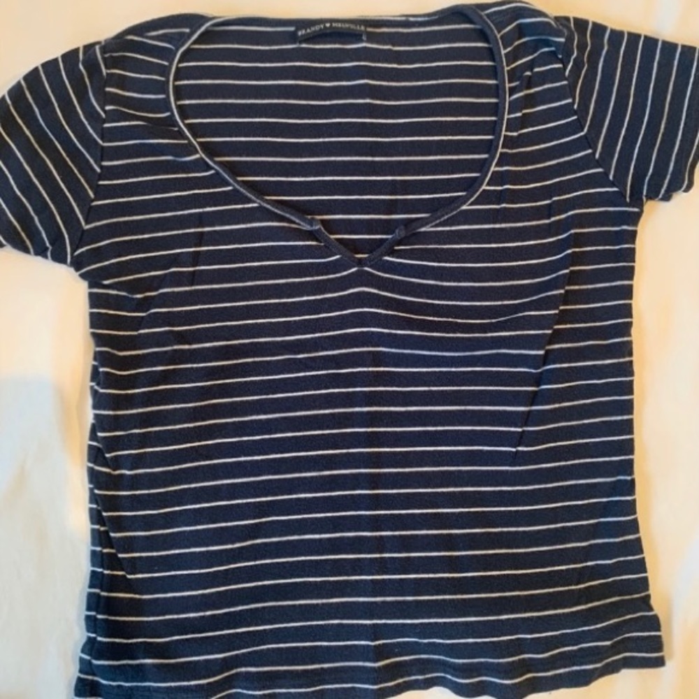 Blue stripped brandy top